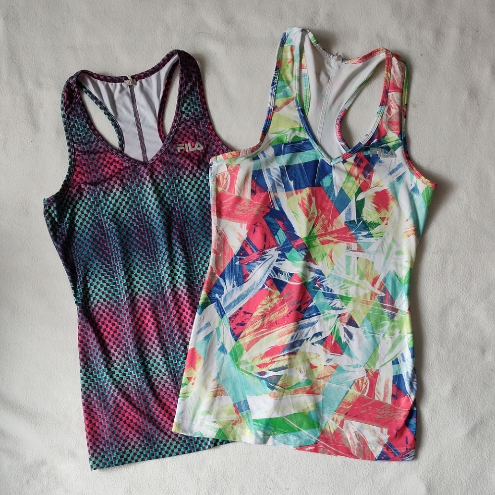 Fila Women's Colorful Patterned Tank Tops
